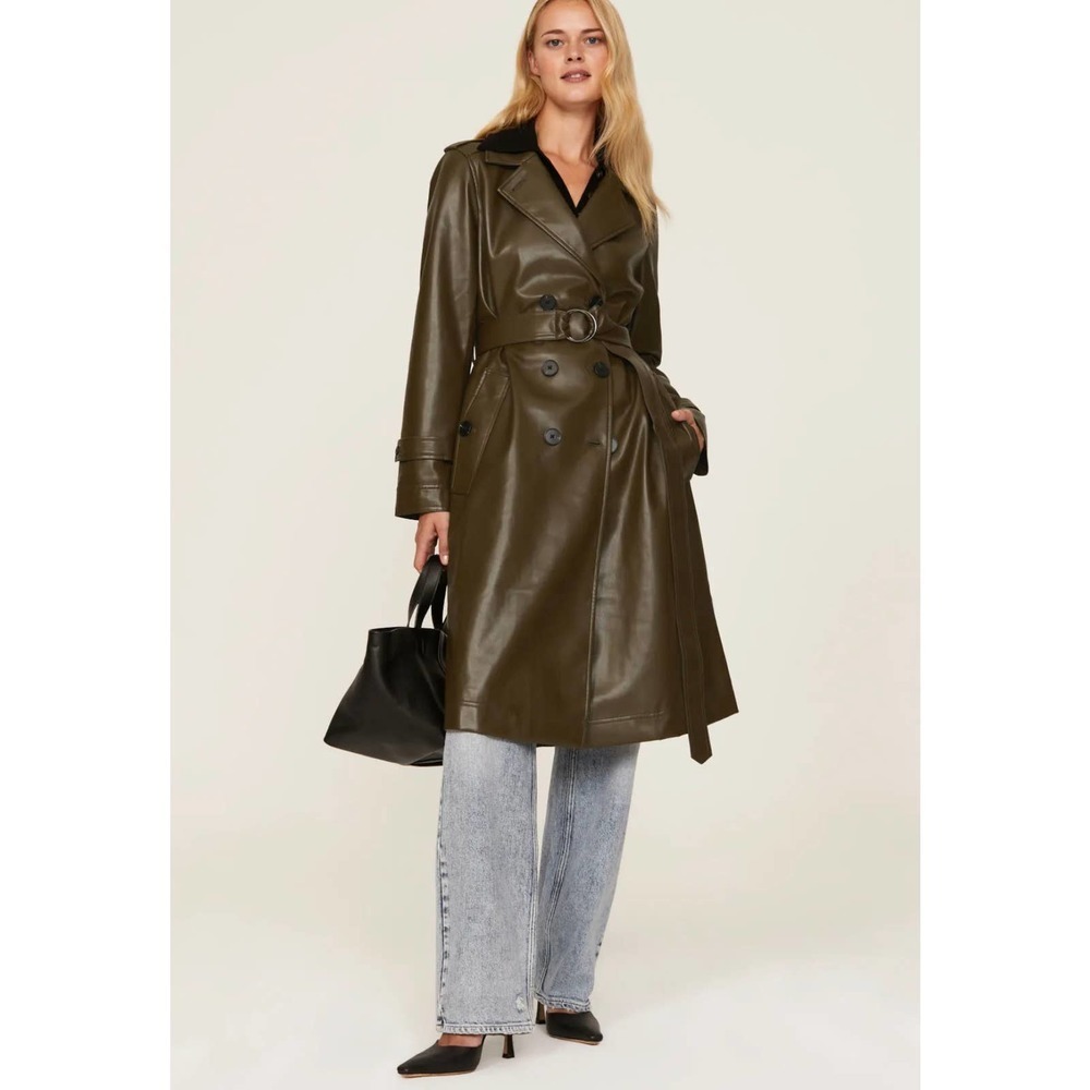 Marissa Webb Olive Trench Coat
